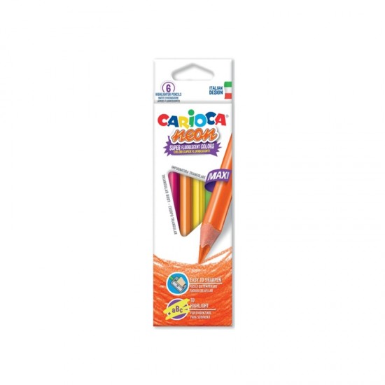 ΞΥΛΟΜΠΟΓΙΕΣ CARIOCA 42809 ΝΕΟΝ 6τεμ ΞΥΛΟΜΠΟΓΙΕΣ CARIOCA 42809 ΝΕΟΝ 6τεμ